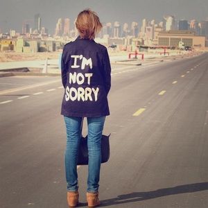 “I’m Not Sorry” Utility Jacket